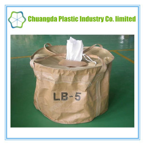 Circular Bulk Jumbo Bag with Spout for Packing Sand