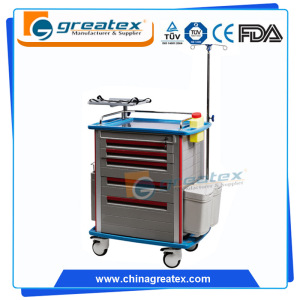 Multi-Function Medical Emergency Crash ABS Cart (GT-TA2814)
